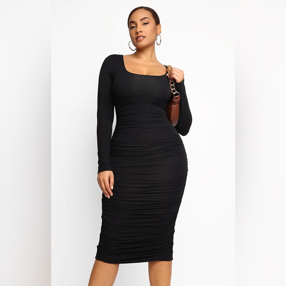 Shapellx Built-In 360° Smooth Ruched Shaping Dress